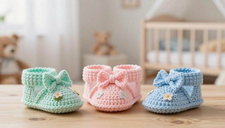 crochet baby booties